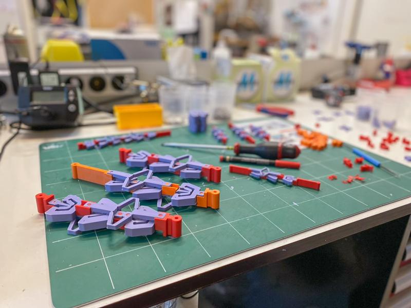 lab with tools and samples