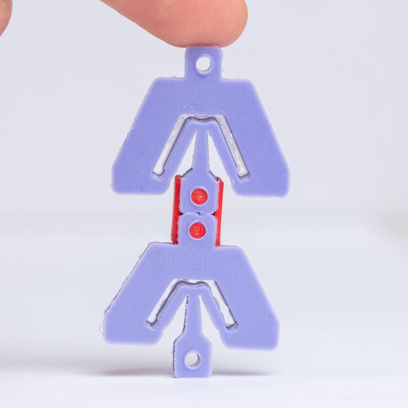 two silicone blocks connected in series