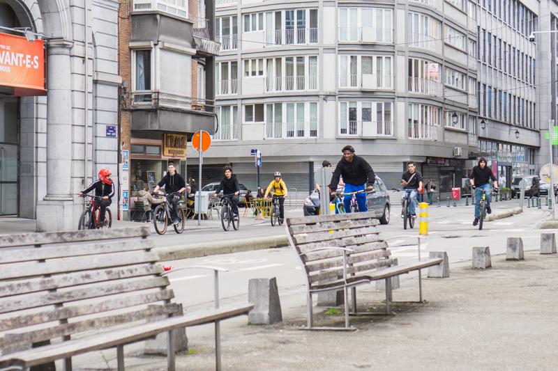 The bikes take over. Liege, Belgium, 2024.